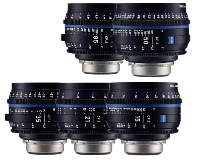 Zeiss Compact Primes CP.3 5er Set