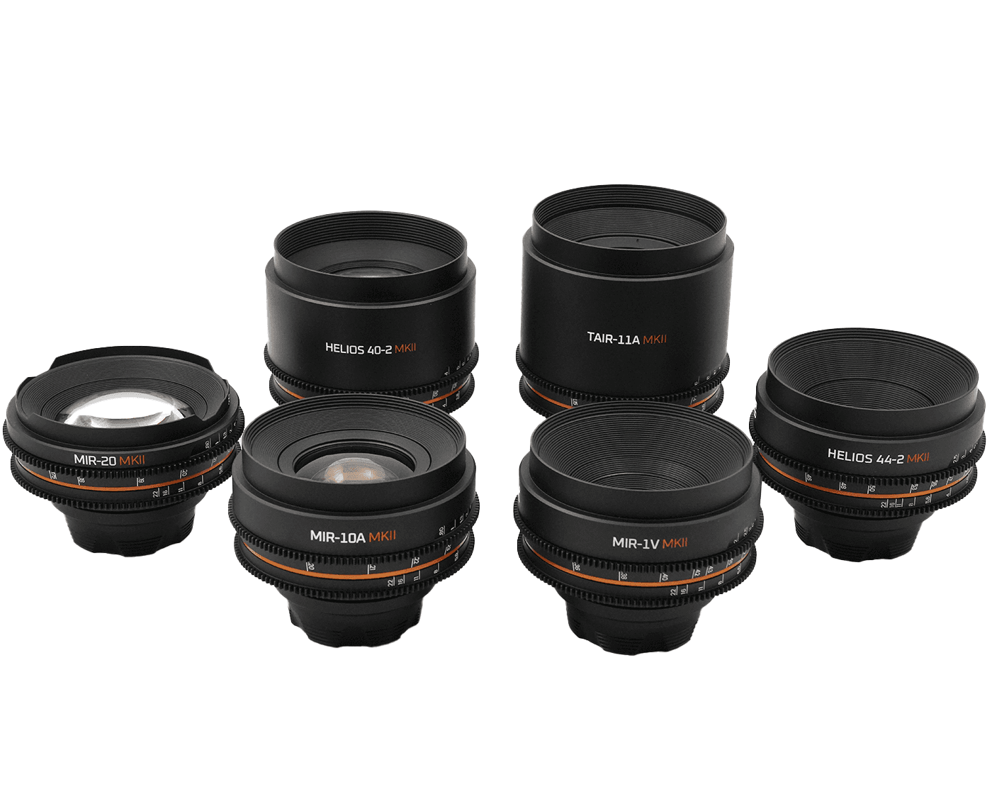 Iron Glass MKII Soviet Rehoused Lenses 6er Set