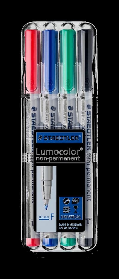 Staedtler Lumocolor 4er non-permanent (fein)